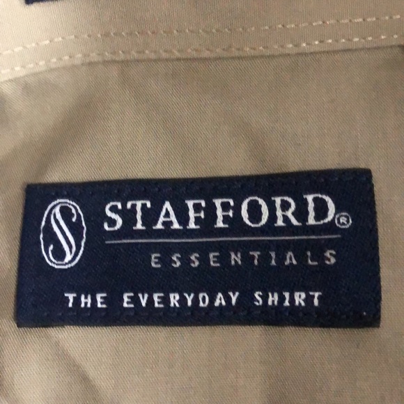 Stafford dress shirt light tan - Picture 2 of 3